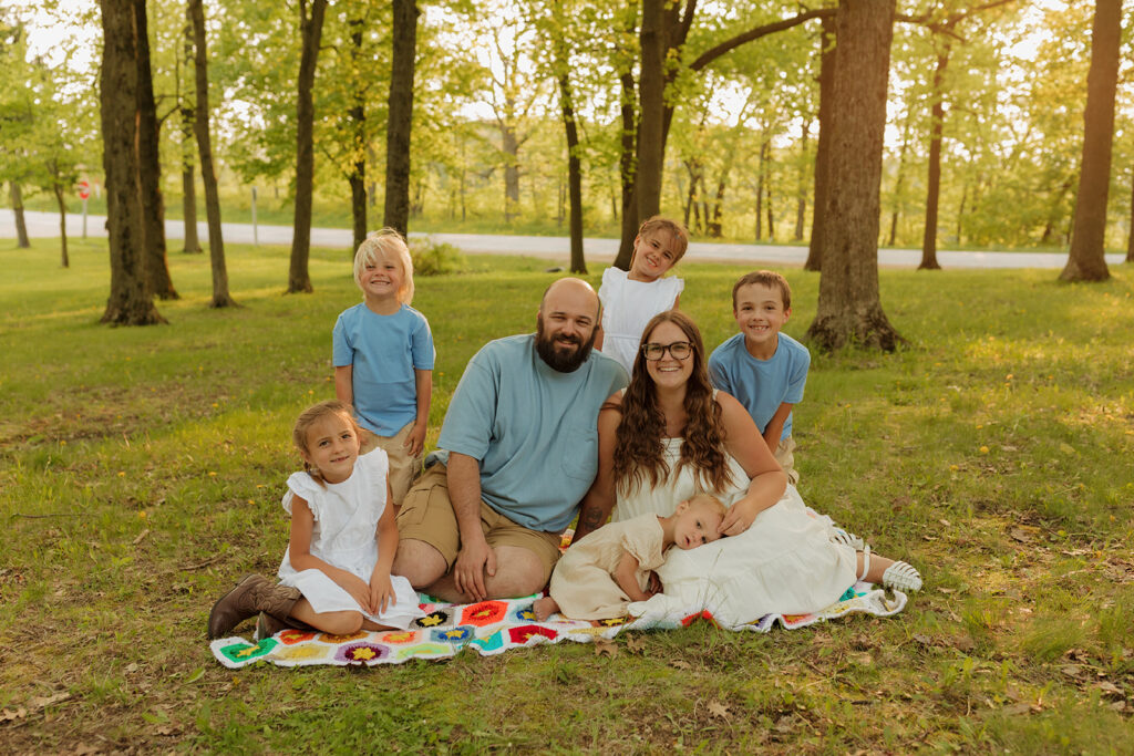 Annika Frame photographed this family session in Blue Mounds, Wisconsin