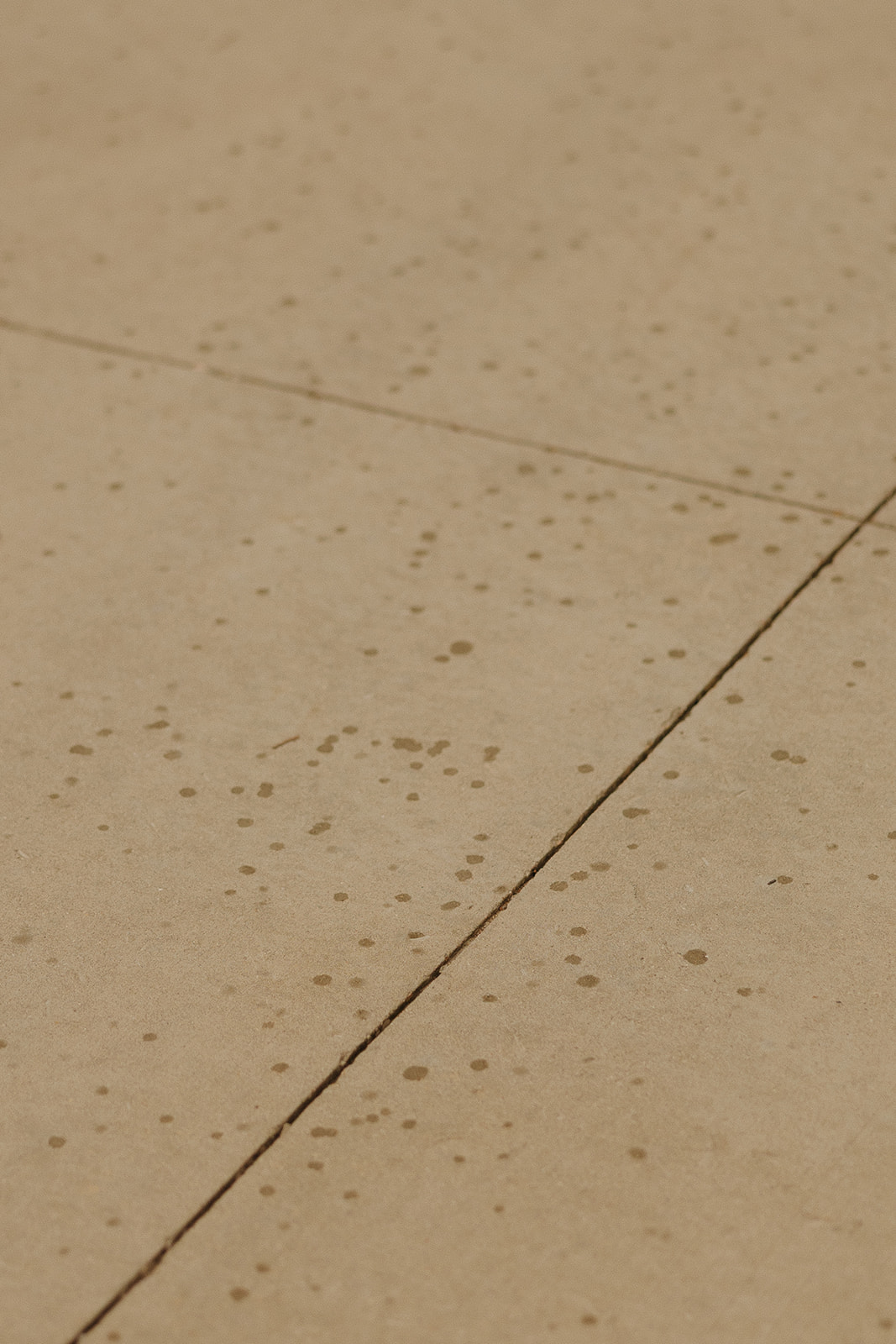 A close-up of soft raindrops dotting the pavement—a simple yet poetic capture of the wedding day atmosphere.